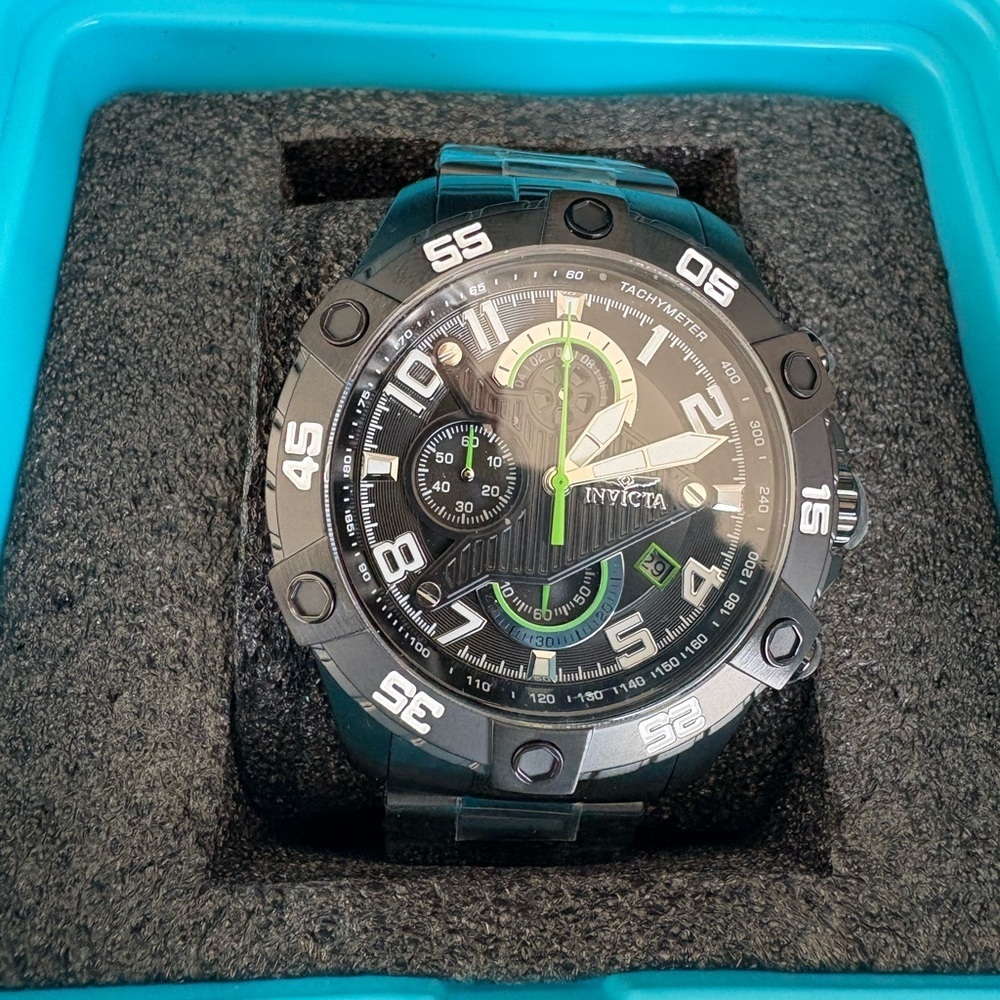 Invicta S1 Rally Men's Watch With Hard Case- 48mm, Black (26101) - Picture 2 of 5